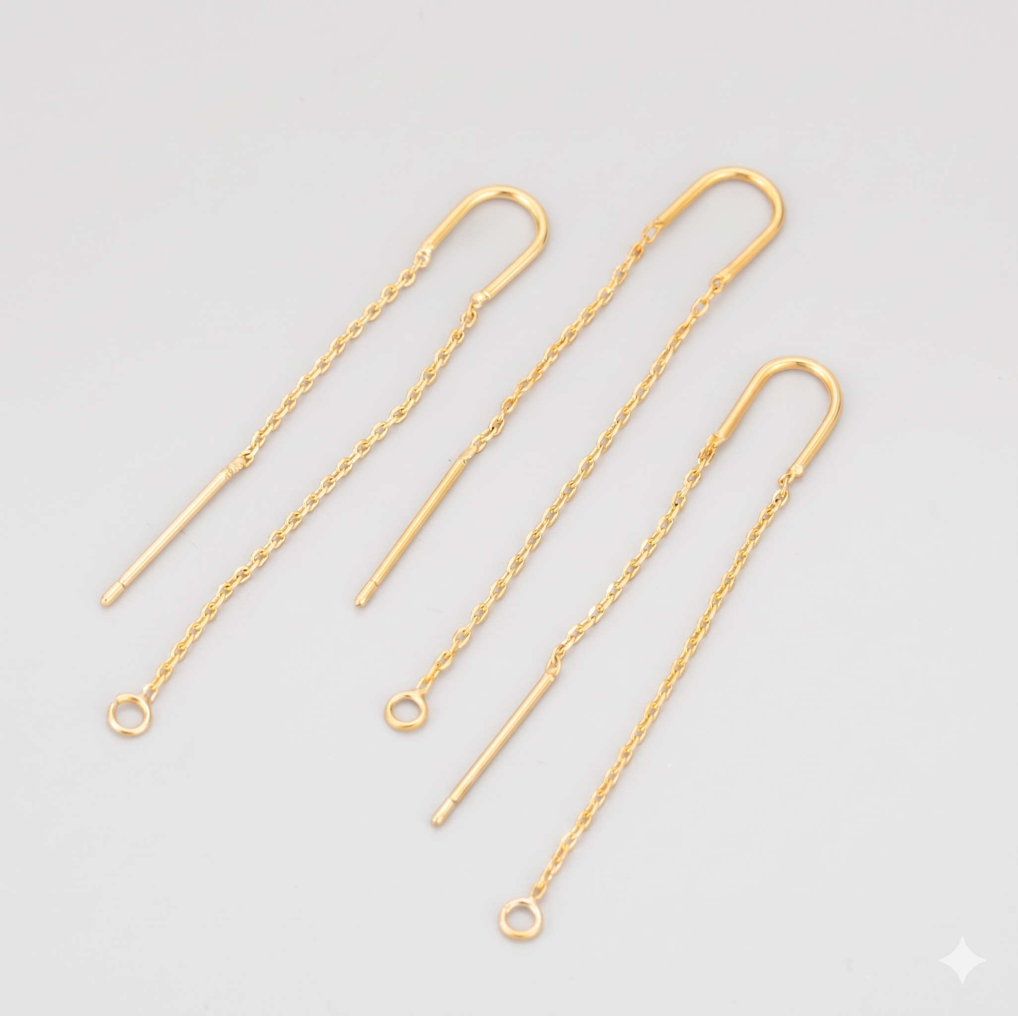 U Stem Threader - 18K Gold Plated, 316 Stainless Steel PVD
