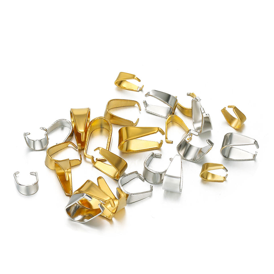 50pcs-stainless-steel-pendant-charms-clip-clasps-buckle-connectors-diy-jewelry-findings view 5