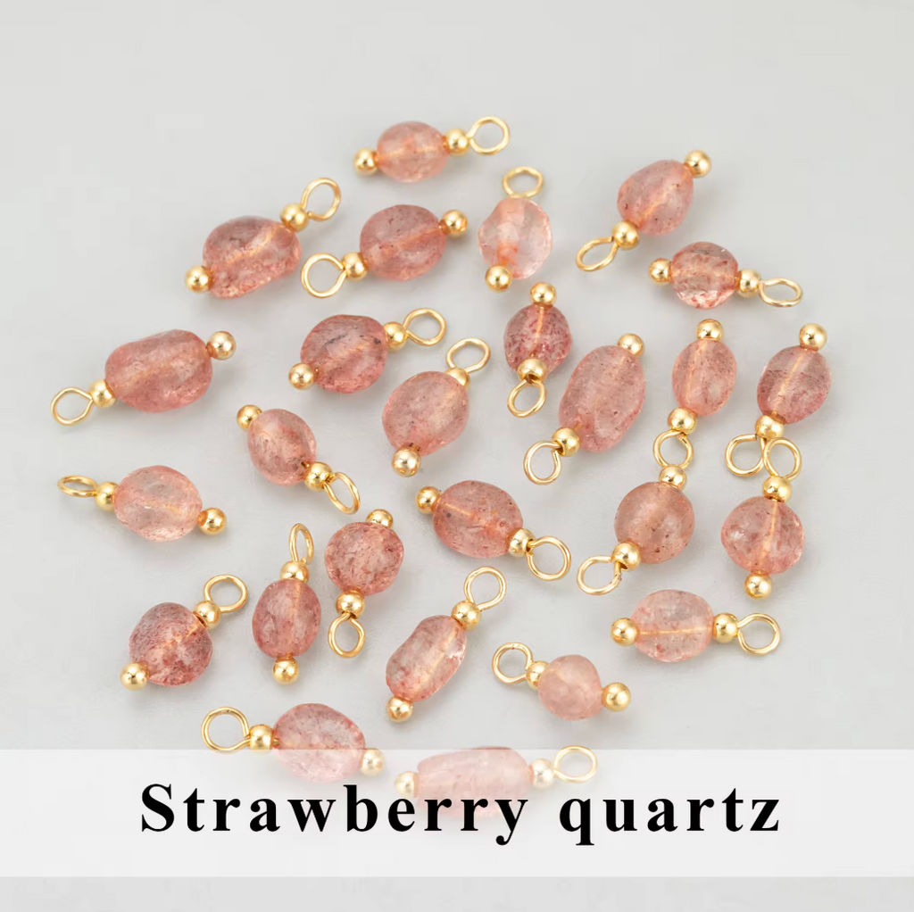 Wire wrapped Strawberry Quartz