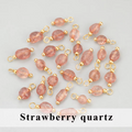 Wire wrapped Strawberry Quartz