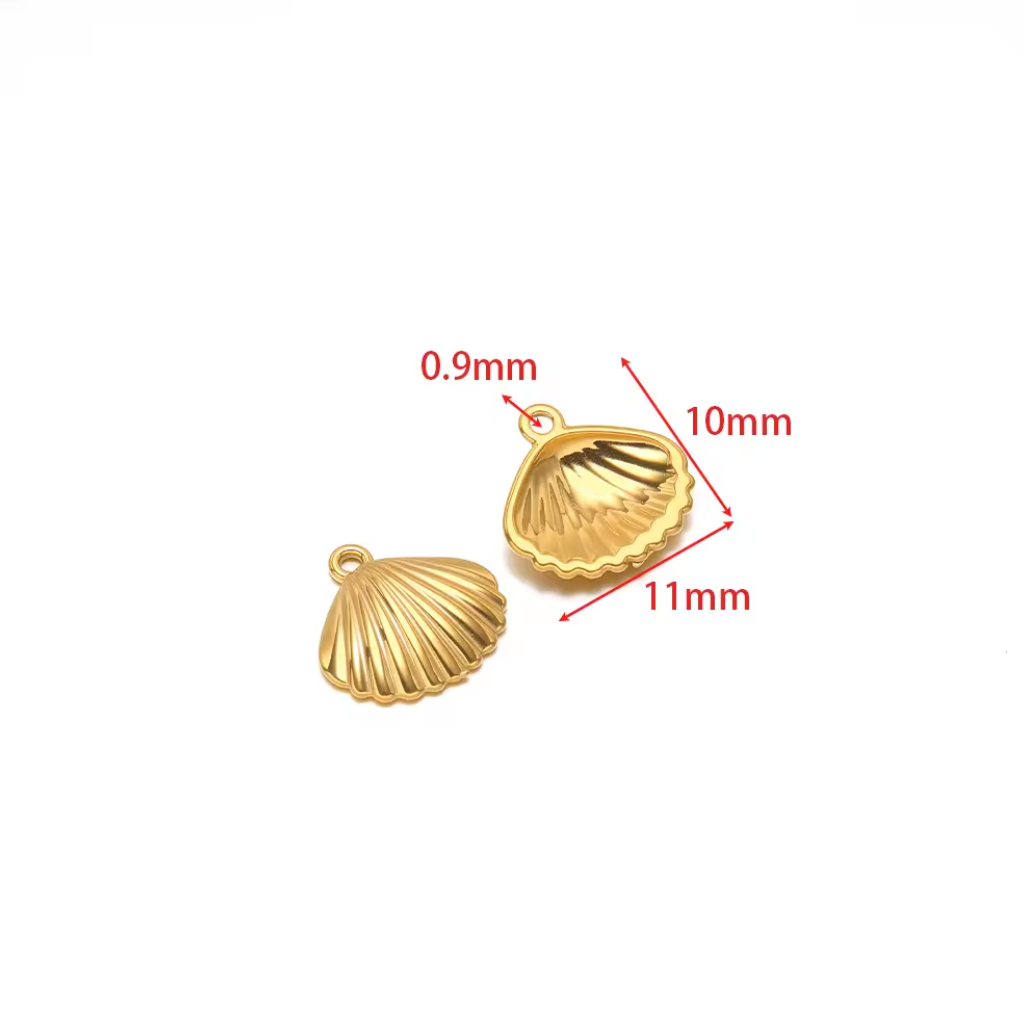 Shell Charm - Stainless Steel PVD